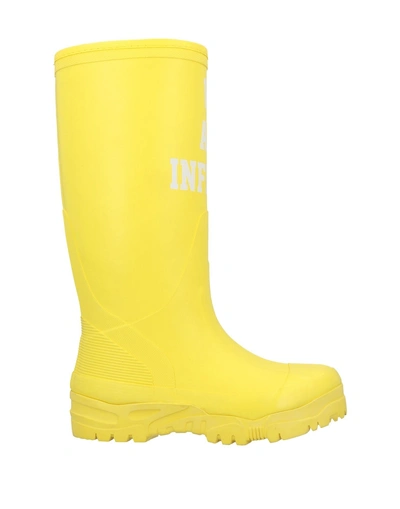 Shop Undercover Knee Boots In Yellow