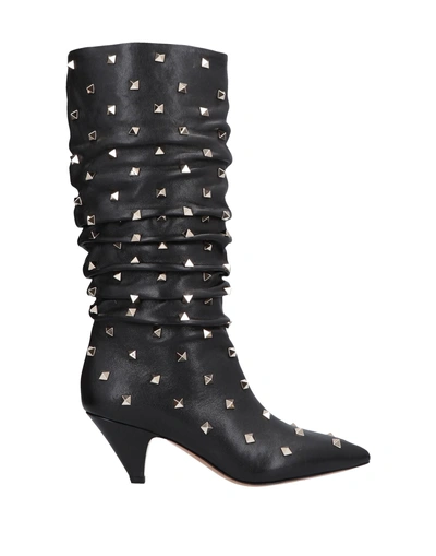 Shop Valentino Garavani Woman Boot Black Size 5.5 Leather