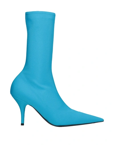 Shop Balenciaga Ankle Boot In Azure