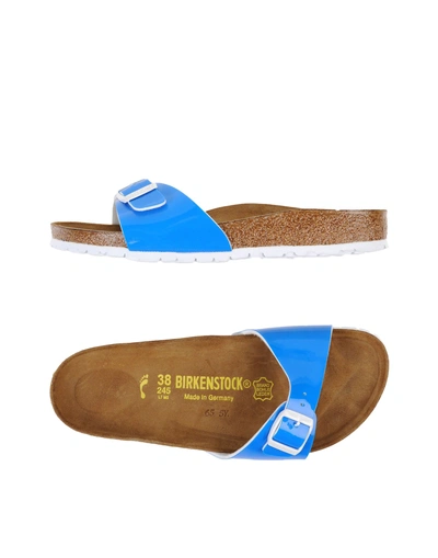 Shop Birkenstock Sandals In Azure