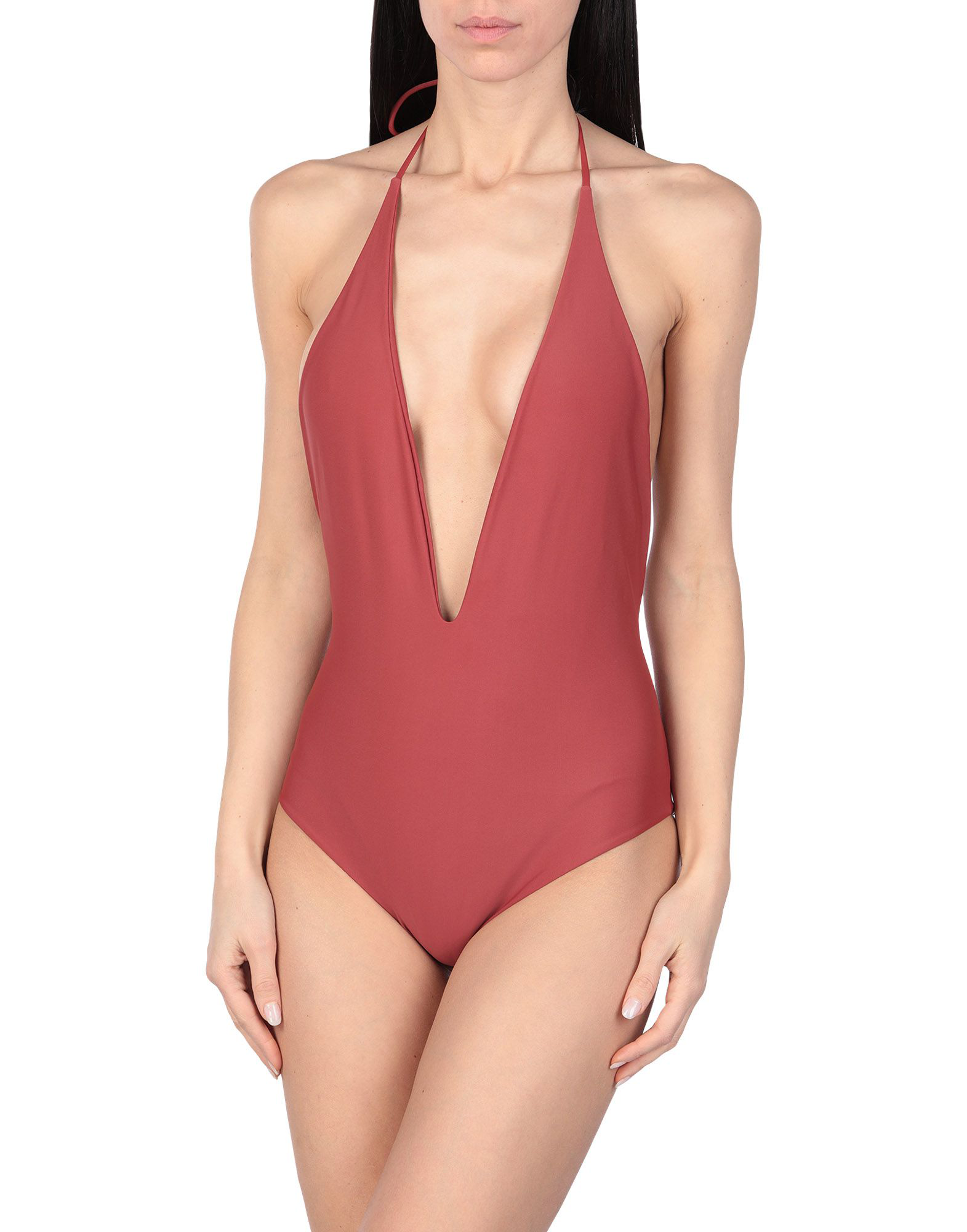 Mikoh One Piece Swimsuits In Brick Red Modesens 