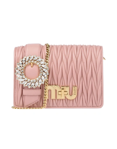 Shop Miu Miu Handbags In Light Pink