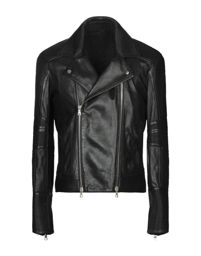 Shop Balmain Jackets In Black