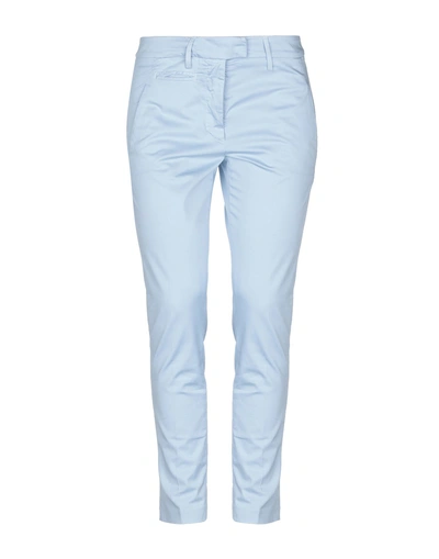 Shop Dondup Woman Pants Azure Size 29 Cotton, Elastane In Blue