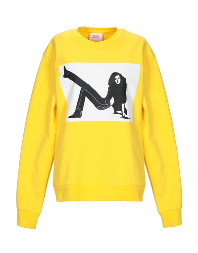 Shop Calvin Klein Jeans Est.1978 Sweatshirt In Yellow