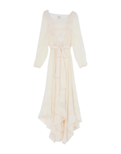 Shop Zimmermann Midi Dress In Ivory