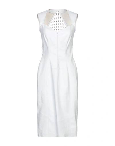 Shop Aphero Knee-length Dress In White