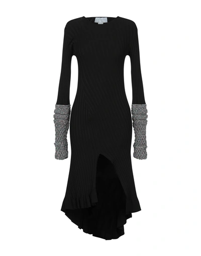Shop Esteban Cortazar Midi Dresses In Black