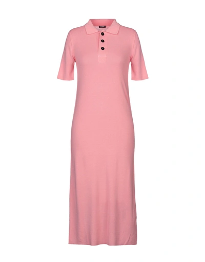 Jil Sander Midi Dress In Pink | ModeSens