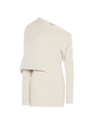 Shop Roberto Cavalli Woman Sweater Beige Size 4 Alpaca Wool, Silk, Cashmere