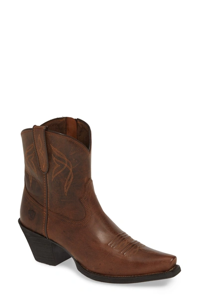 Shop Ariat Lovely Western Boot In Sassy Brown Leather