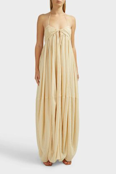 Shop Jacquemus La Robe Calci Cotton Dress In Ivory