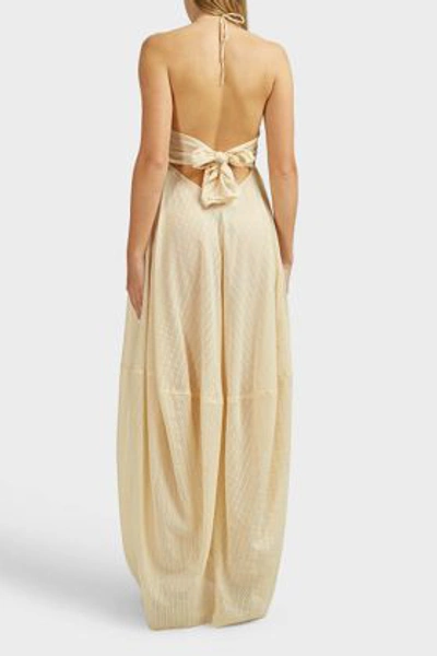 Shop Jacquemus La Robe Calci Cotton Dress In Ivory