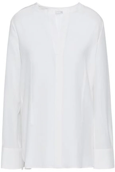 Shop Marni Woman Silk Crepe De Chine Blouse White