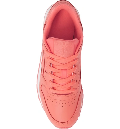 Shop Reebok Classic Leather Sneaker In Stellar Pink/ White
