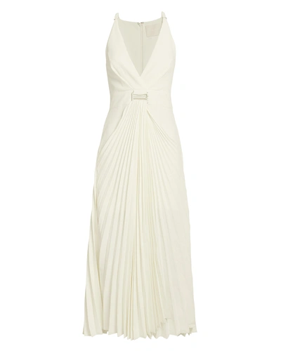Shop Dion Lee Suspended Sunray Pleated Dress