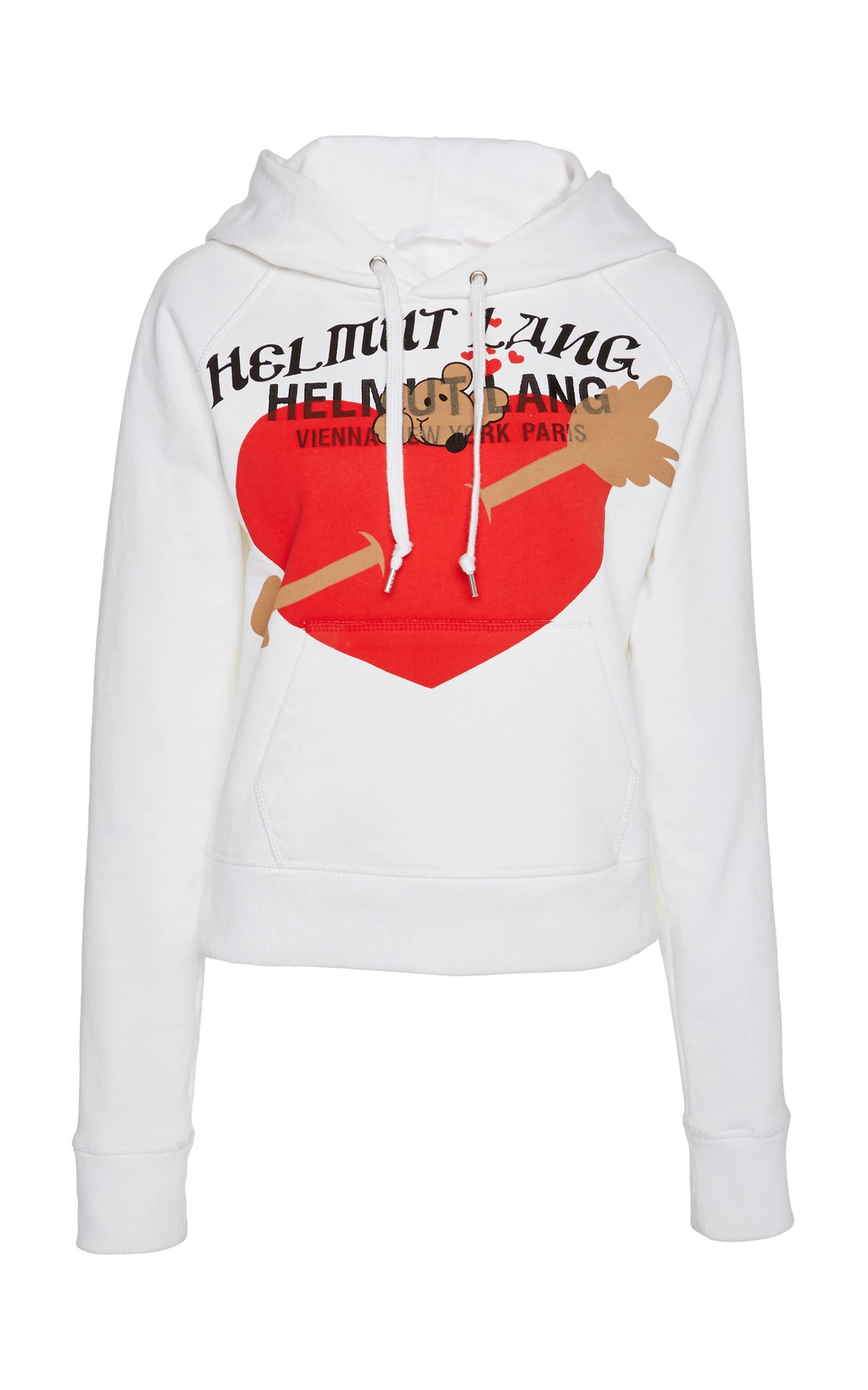 Helmut Lang Valentine Cotton Hoodie In White ModeSens
