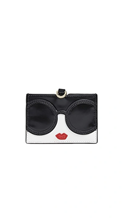 Shop Alice And Olivia Julie Staceface Lanyard Id Holder In Multi