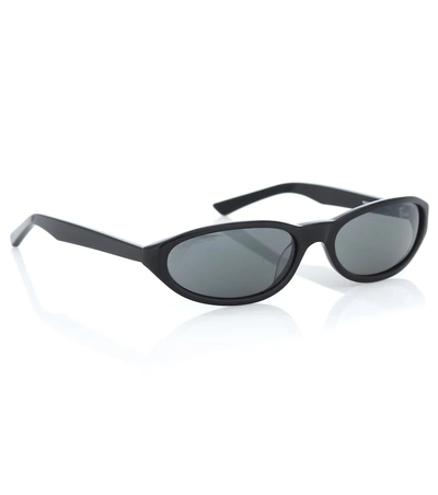 Shop Balenciaga Neo Round Sunglasses In Black