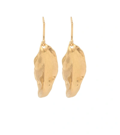 Shop Marni Golden Leaf Earrings