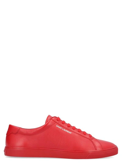 Shop Saint Laurent Andy Sneakers In Red