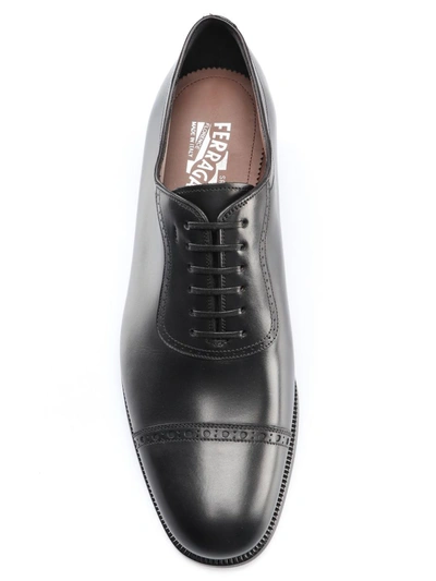 Shop Ferragamo Arcadia Oxford Shoes In Nero