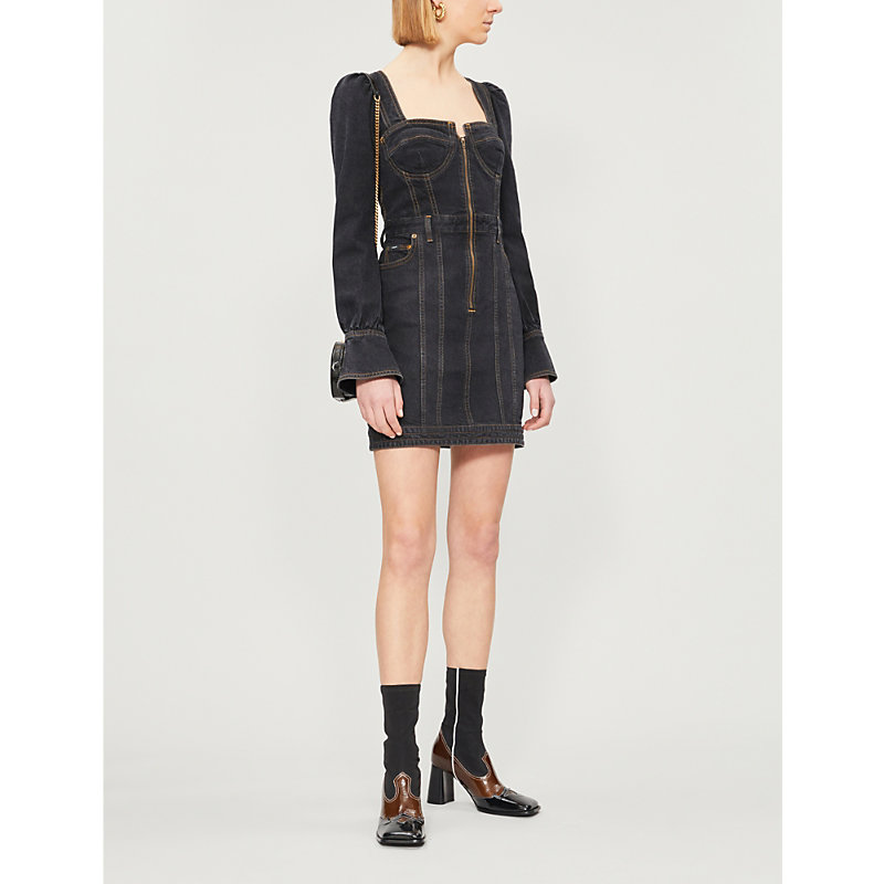 self portrait denim dress