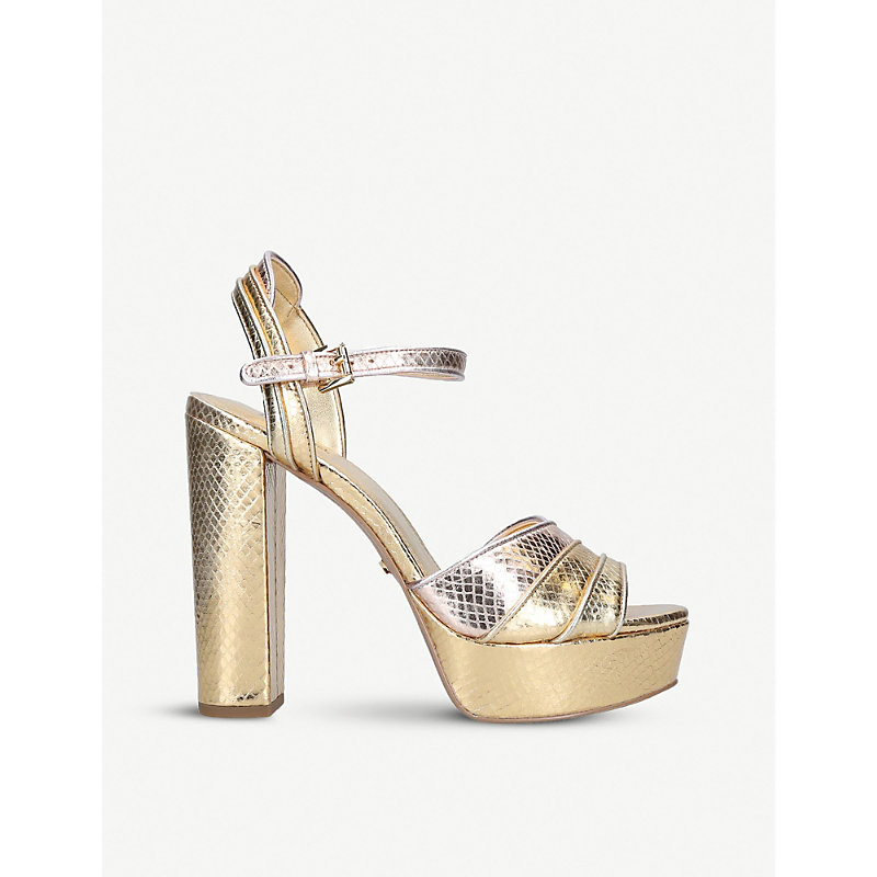 michael michael kors harper snakeskin sandal