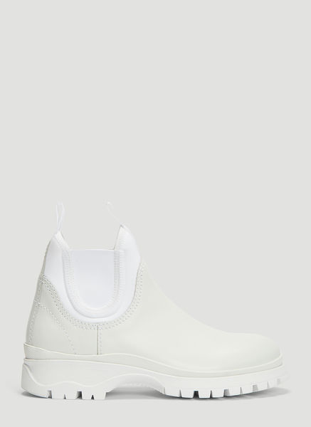 prada boots white