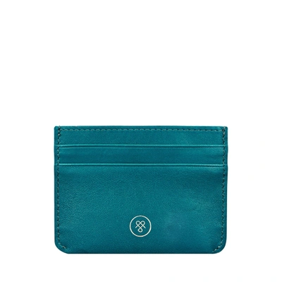 Shop Maxwell Scott Bags Quality Womens Leather Credit Card Case In Blue