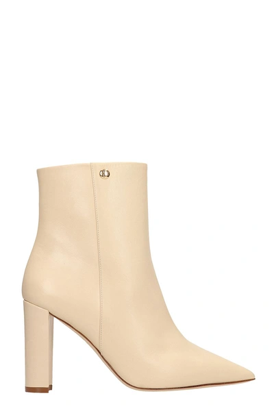 Shop Tory Burch Penelope Ankle Boots In Beige