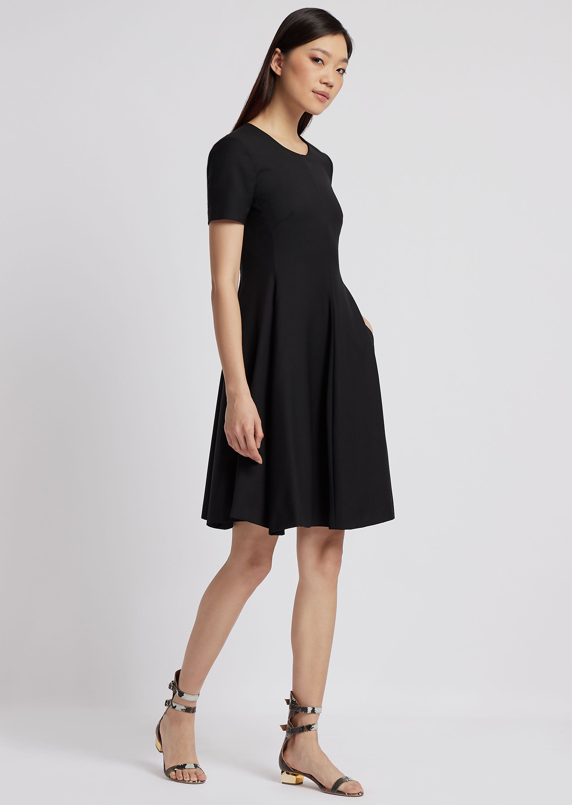 emporio armani black dress