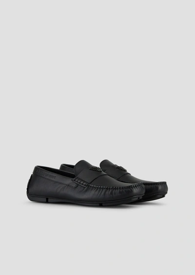 Shop Emporio Armani Driving Shoes - Item 11649011 In Black