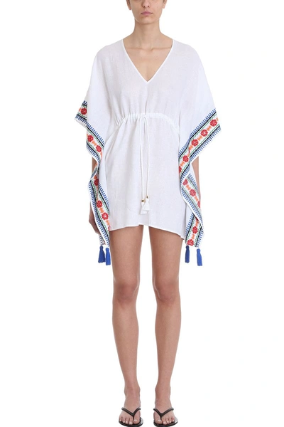 Shop Tory Burch Embroidered Beach Caftan In White