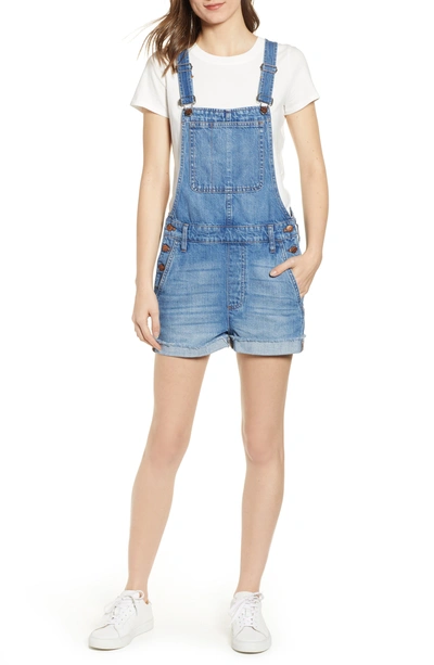 Shop Madewell Adirondack Short Overalls In Denville Wash