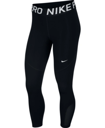 Shop Nike Women's Pro Cropped Leggings In Black