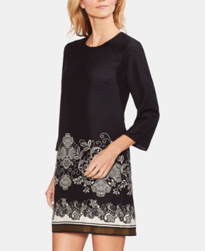 vince camuto paisley shift dress