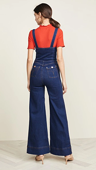 Shop Alice Mccall Quincy Overalls In Indigo