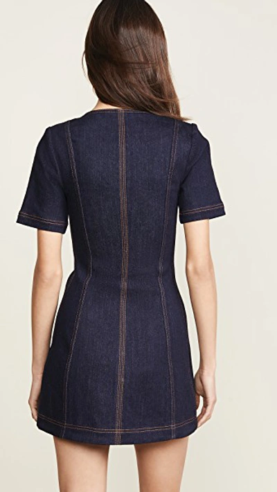 Shop Alice Mccall Bloomsbury Mini Dress In Indigo