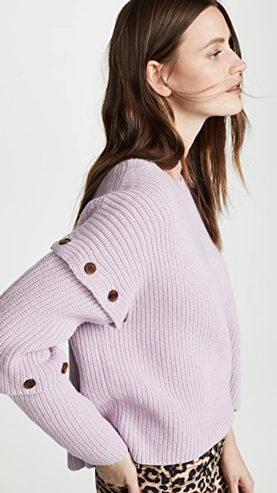 Shop A.l.c Adams Sweater In Pale Lavender