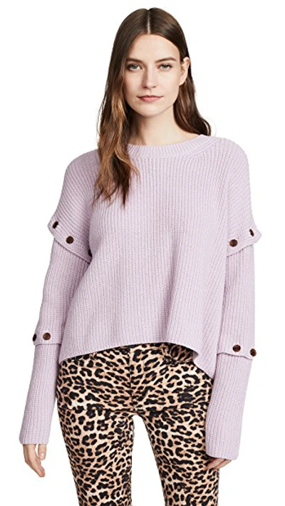 Shop A.l.c Adams Sweater In Pale Lavender