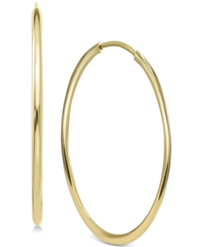 Shop Argento Vivo Endless Medium Hoop Earrings In Gold