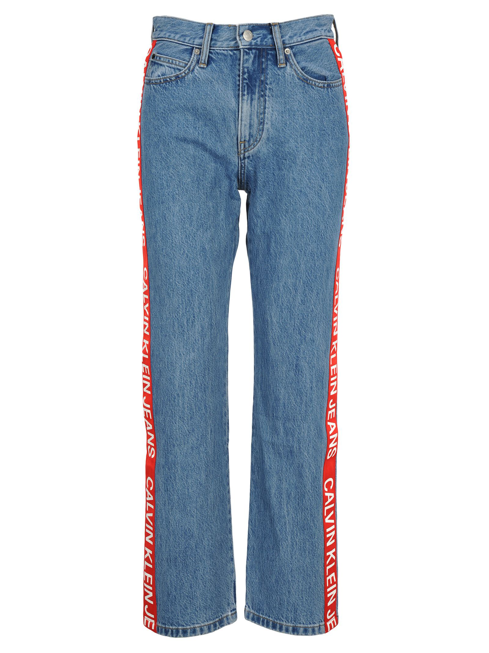 red stripe jeans womens