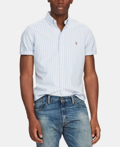 Shop Polo Ralph Lauren Men's Classic-fit Shirt In 3039a Stripe