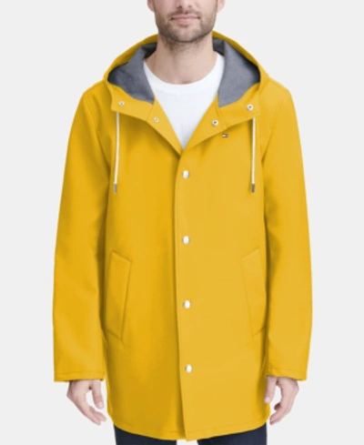 Tommy Hilfiger Men's Mid-length Rain Jacket, Created For Macy's In Med  Yellow | ModeSens