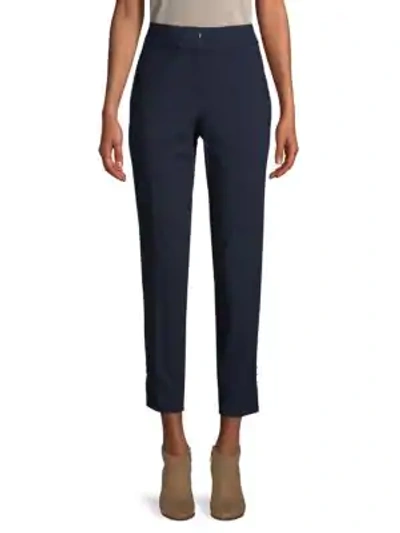 Shop Calvin Klein High-rise Cropped Pants In Twilight