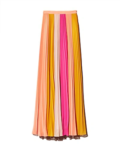 Shop Amur Abby Color-block Maxi Skirt In Multi