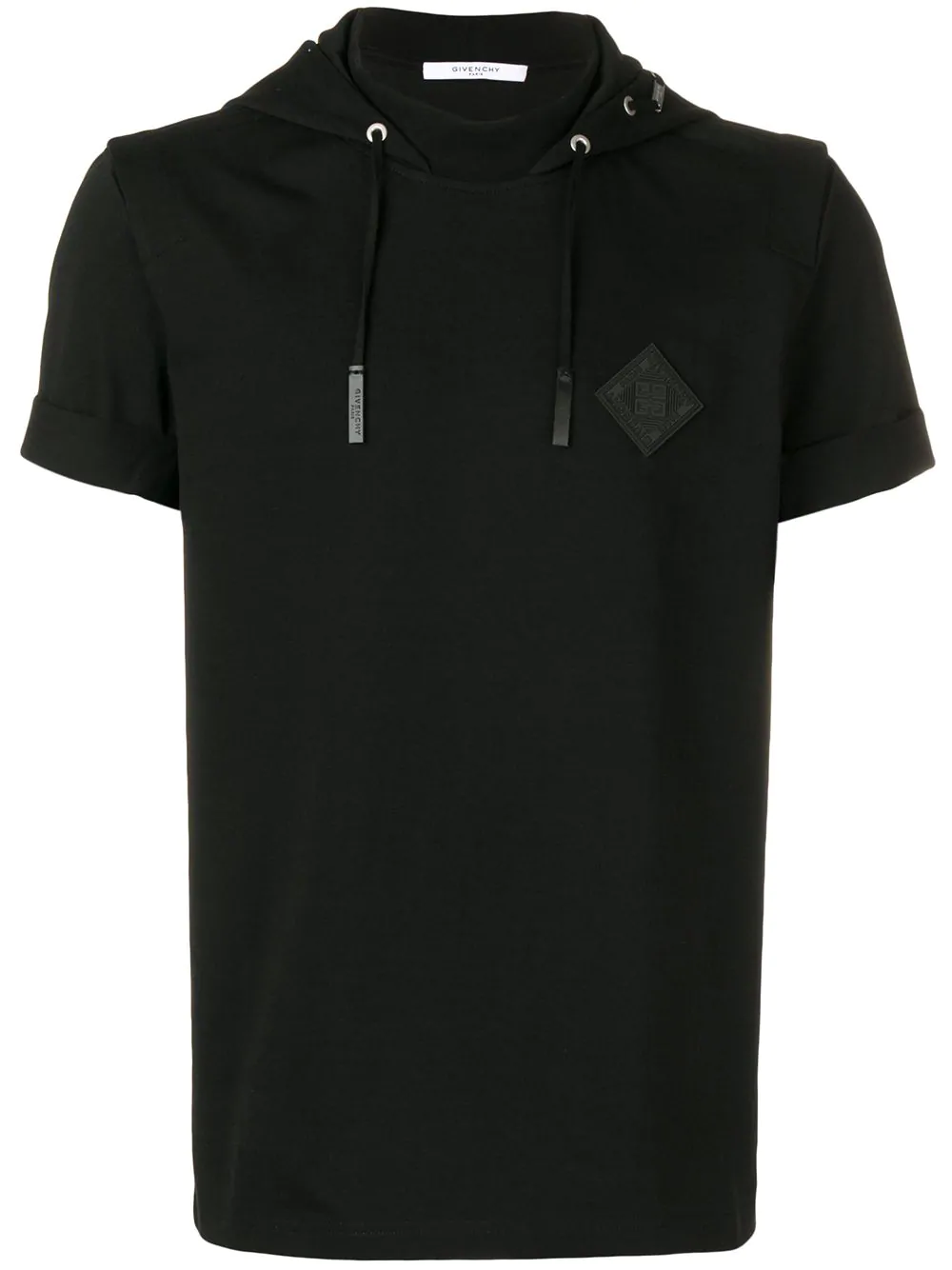 Givenchy Short Sleeve Hoodie - Black 
