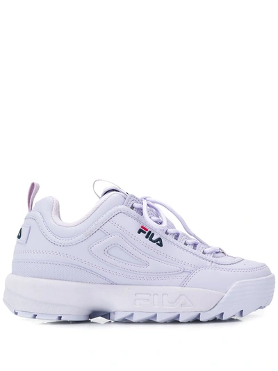 Shop Fila Sneakers Mit Geriffelter Sohle - Lila In Purple