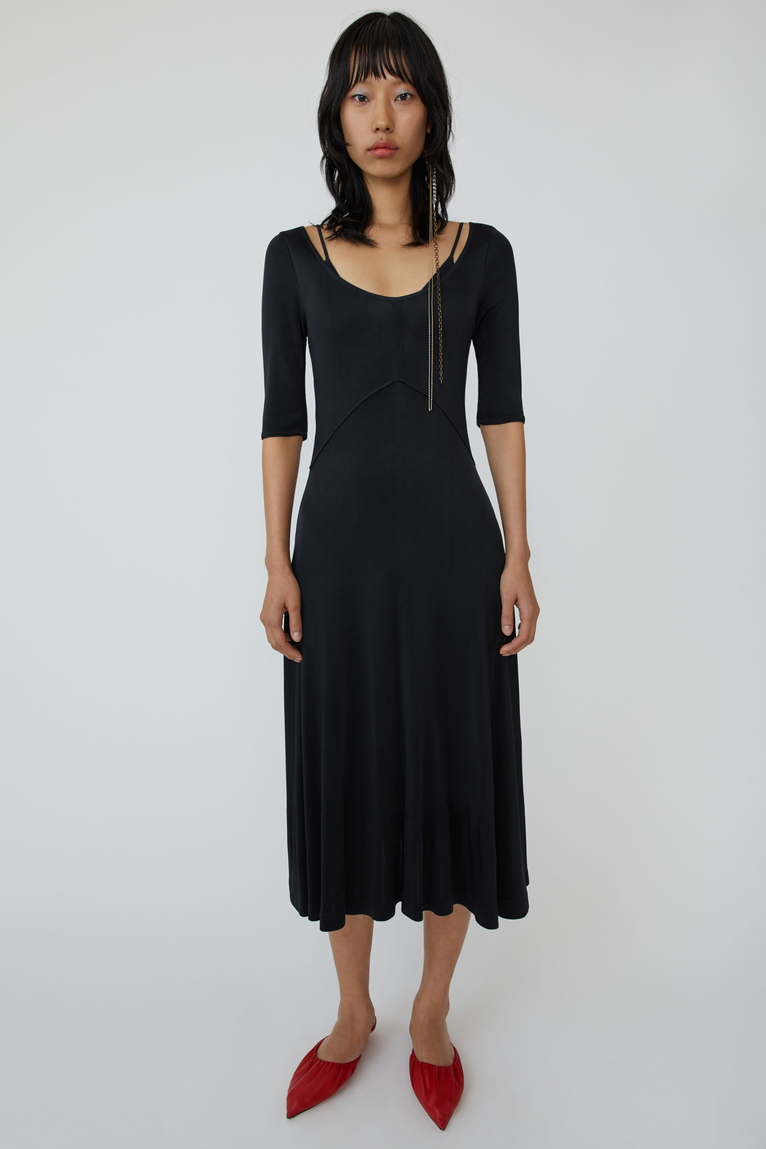 acne studios black dress